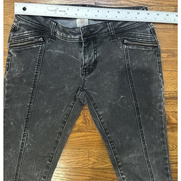 Mossimo Supply Co Jeans Black Womens 3 Skinny Stretch Zipper Jambe Moulante Zipp - Picture 5 of 8